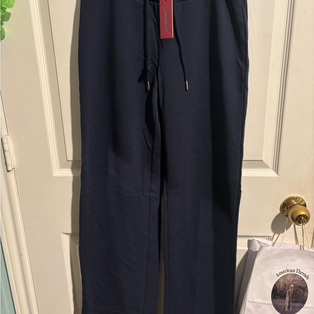 Edikted Women’s Dark Blue Wide Leg Sweats